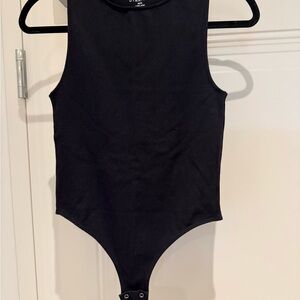 Dynamite Black Sleeveless Bodysuit